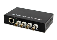 4 BNC-Havens IP aan Coaxiale Convertor 10/100Mbps 1 LAN Port 1.5km