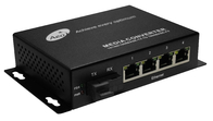 Volledige de Media van Gigabit POE Ethernet Convertor 1 Vezel en 4 Havens voor 250M Transmission Distance