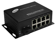 250M Transmission Distance POE Ethernet Media Convertor 100M 1 Vezel en 8 Havens