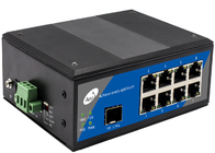 Industriële POE Ethernet Vezelschakelaar Volledige Gigabit 1 SFP en 8 POE Havens