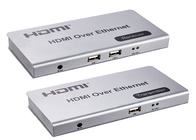 CAT5/CAT6-Kabel 120m de Vergroting van HDMI KVM met USB-Audio en Mic Over IP 1080P