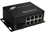 10/100M Commercial Fiber Media Convertor met 1 Vezel en 8 Ethernet-Havens