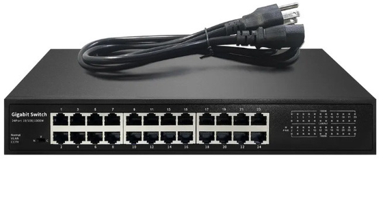 Unmanaged Ethernet 24 Havenpoe Schakelaar, Schakelaar van 24 Havens de Volledige Gigabit