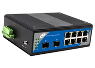 32Gbps 10 Haven 8+2 SFP-Vezelschakelaar met 8 Ethernet-Havens en 2 SFP-Groeven