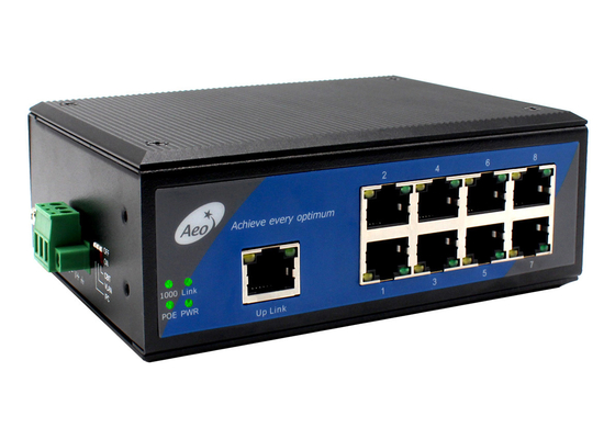 8 Poort POE Ethernet Switch met CBIT 1 Uplink Port 50/60 Hz