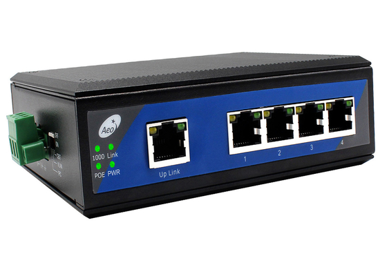 Industrial POE Ethernet Switch Temperatuur -40-85°C VLAN IPC 250M