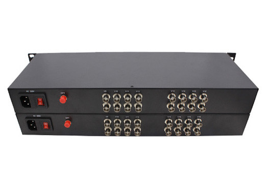 HD-AHD/CVI/TVI Coaxial Video Over Fiber Converter 16ch 1080P BNC Video Met Rs485 Gegevens
