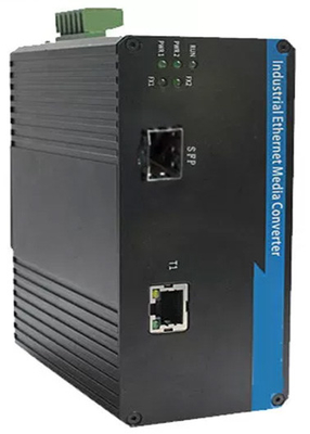 Industriële SFP-vezelschakelaar 1 poort 100BASE SFP + 1 poort 10 / 100BASE-T