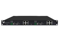 Beheerde Ethernet-Vezelschakelaar 4 de Optische en 8 Gigabit Ethernet-Havens van Gigabit