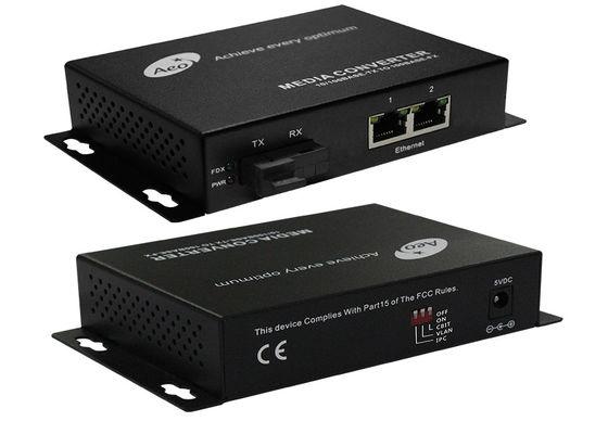 Enige Wijze Commerciële Media Convertorvezel Optisch aan RJ45