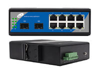 8 de Schakelaar van havengigabit ethernet met SFP 1310/1550nm leidde 2 SFP en 8 POE Ethernet Havens