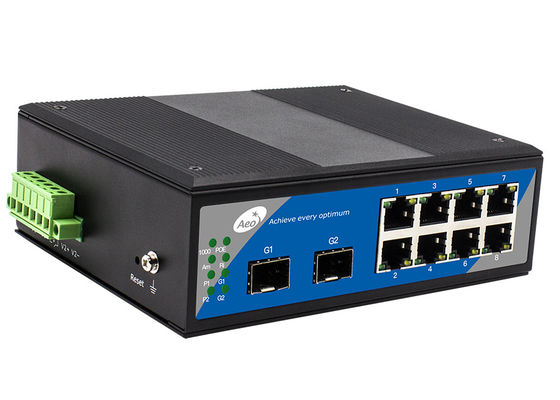 De draperende Schakelaar van Ring Industrial POE, de Schakelaar van 8 Havengigabit POE