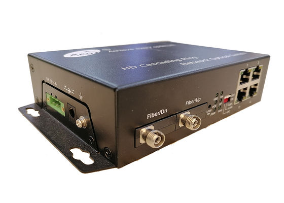 Het draperen Gigabit Ethernet POE schakelt 4 POE Ethernet 2 Optische Havens