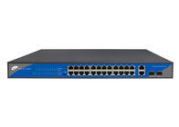 IPC Vergroting 250M POE Ethernet Schakelaar 24 Haven, POE Aangedreven Unmanaged-Schakelaar