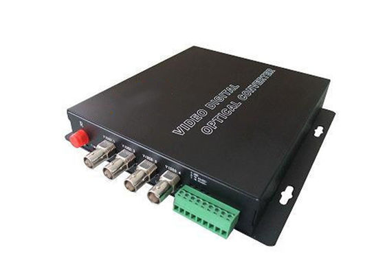 4CH video Digitale Optische Convertor, BNC aan Vezelmedia Convertor