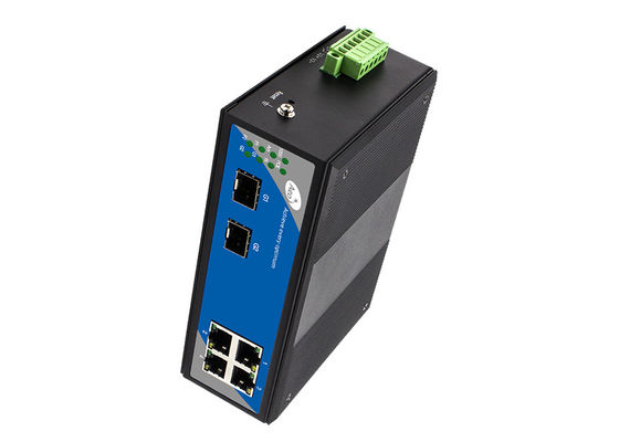 4 het Web Slimme POE van havengigabit Schakelaar met 2 SFP-Groeven