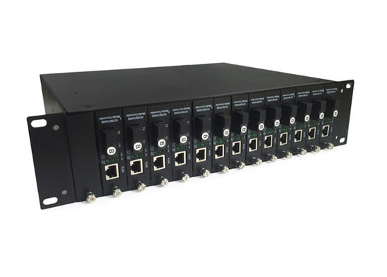 19 het“ Rek zet Media Convertorchassis, 14 Groefmedia Convertorchassis op