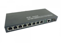 de Media van 8POE+1RJ45+1Fiber Ethernet Convertor Volledige Gigabit 10/100/1000Mbps