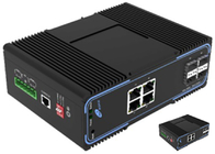 Beheerde SFP-Vezelschakelaar Volledige Gigabit 4 Havens van Ethernet POE en 4 SFP-Havens