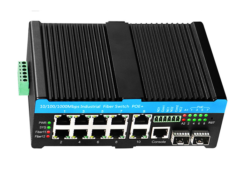 Laag 2 Beheerde Ethernet-Schakelaar met Volledige Gigabit 8 Havenpoe+ 2 Combo Havens