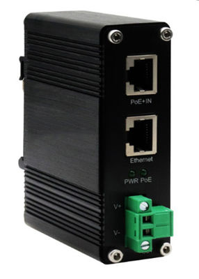 DIN-Rail Industrial 802.3bt Gigabit PoE++ Splitter Uitgangsspanning 24VDC