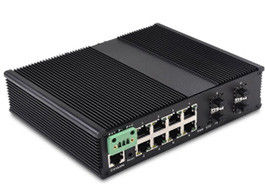 12-poort beheerde industriële Ethernet-switch met 8 10/100/1000Base-T (((X) -poort en 4 10G SFP-slot + 1 console-poort