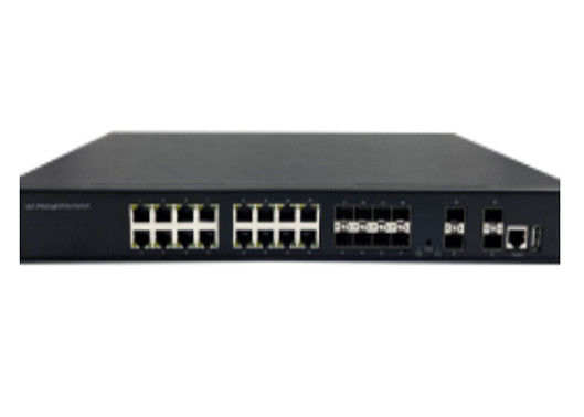 10G Managed Fiber Ethernet Switch met 4 1G/10G SFP+ en 16 1000Mbps Ethernet +8 1000Mbps SFP-poorten