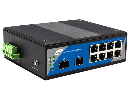 De beheerde Schakelaar Volledige Gigabit 8 POE Ethernet 2 van SFP POE SFP-Haven
